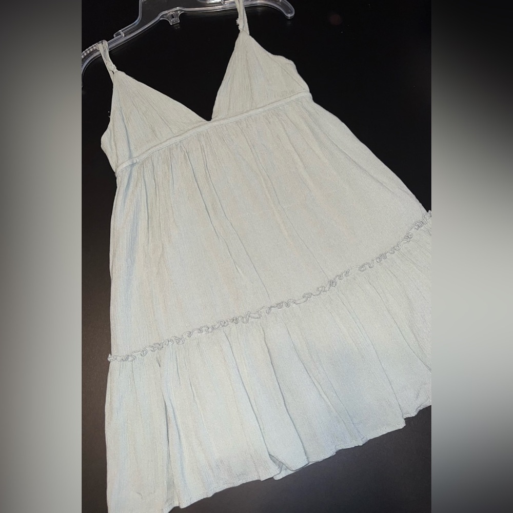 Garage light Mint Spaghetti Strap Tiered Babydroll Dress Size XS GUC